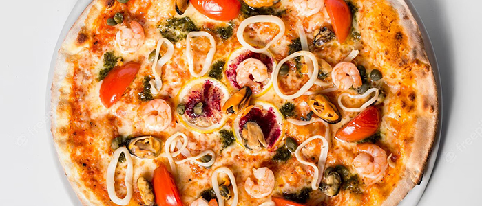 Seafood Pizza  9" 